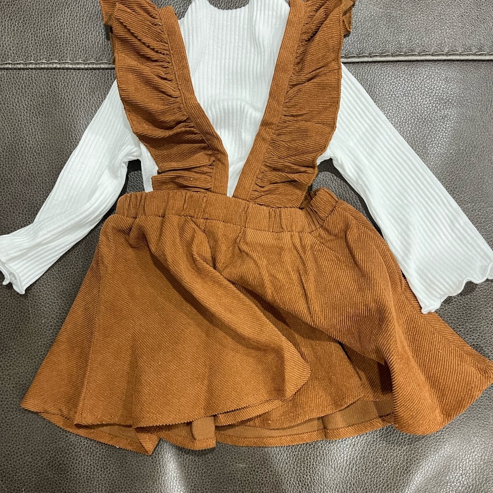 NWT SHEIN Baby girls shirt dress (2pc)